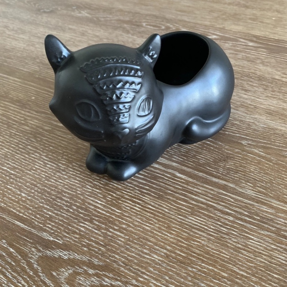 Target Cat Halloween Black Decor From 2014 Cat Kitschy Planter Desk Decoration